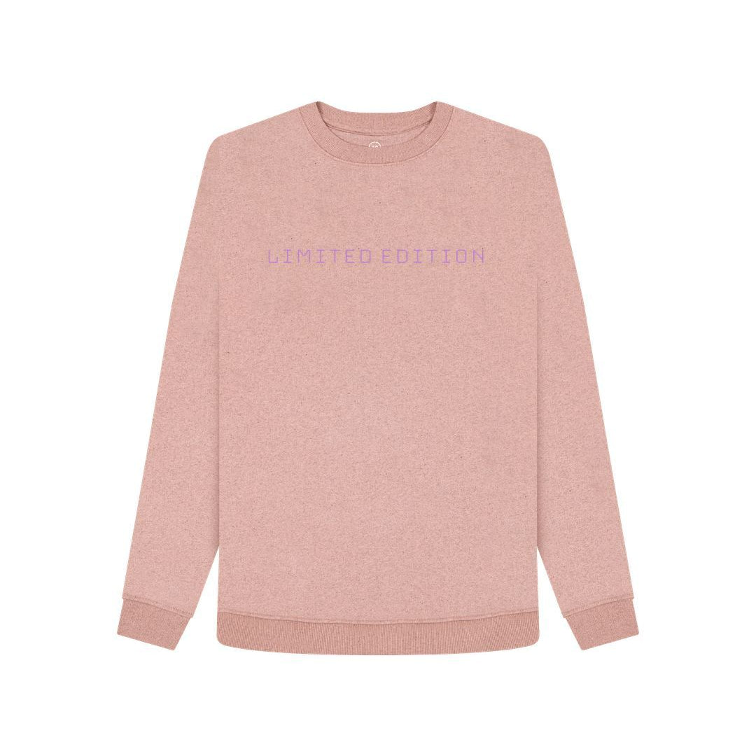 Sunset Pink T2F Women's Organic Cotton Jumper LIMITED EDITION