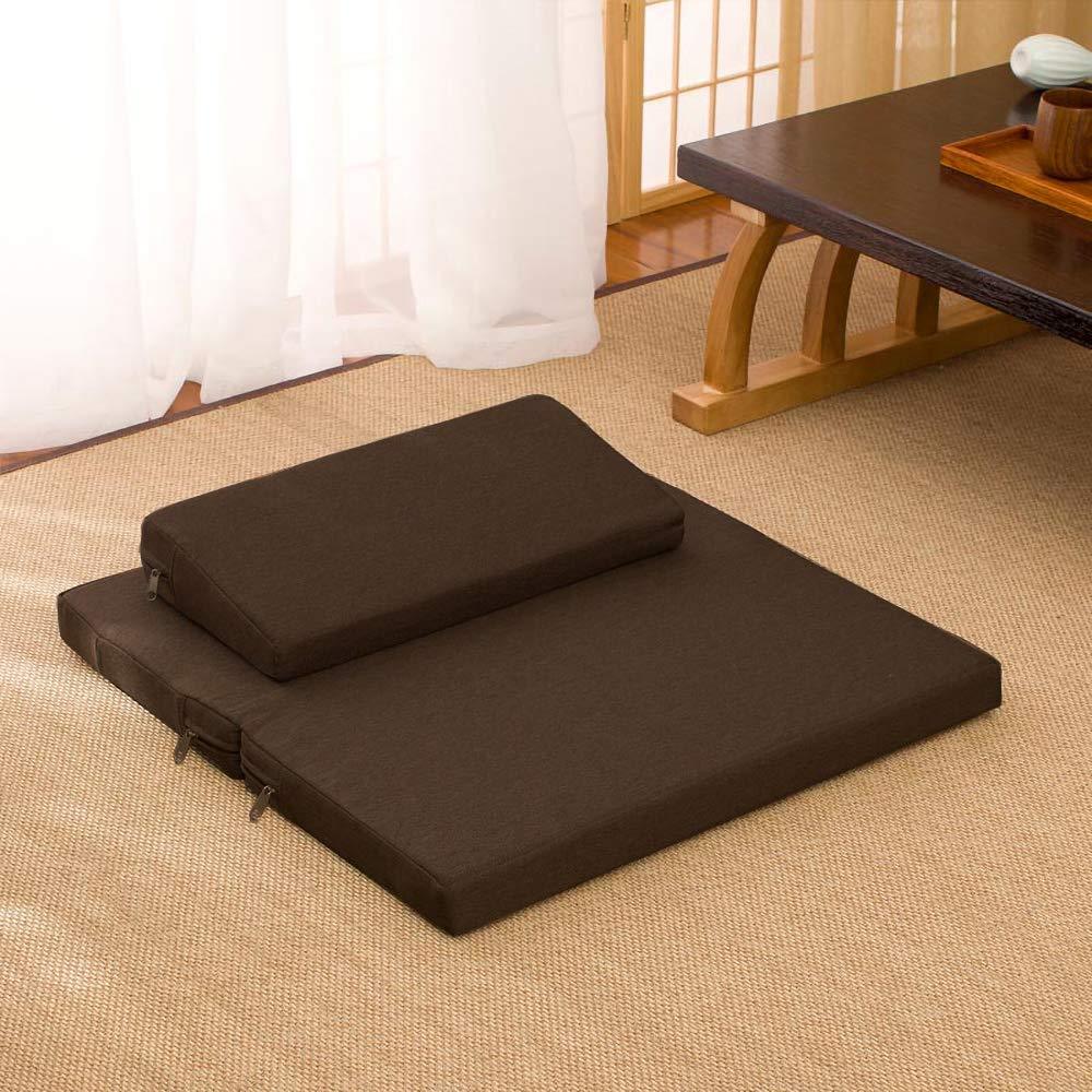 Linen Yoga Seat Mat and pillow