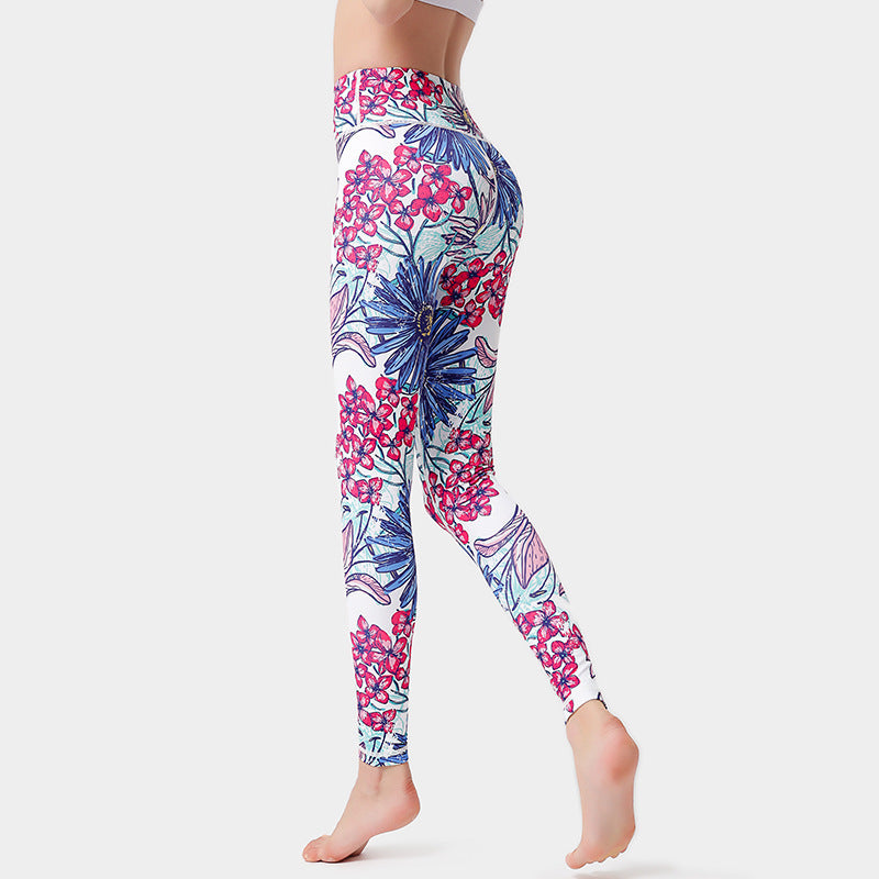 flower printed Women's Soft Stretch Printed Leggings