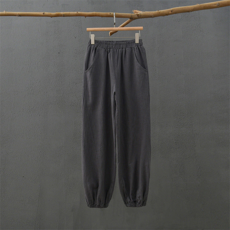 Women's Linen blend Harem Trouser