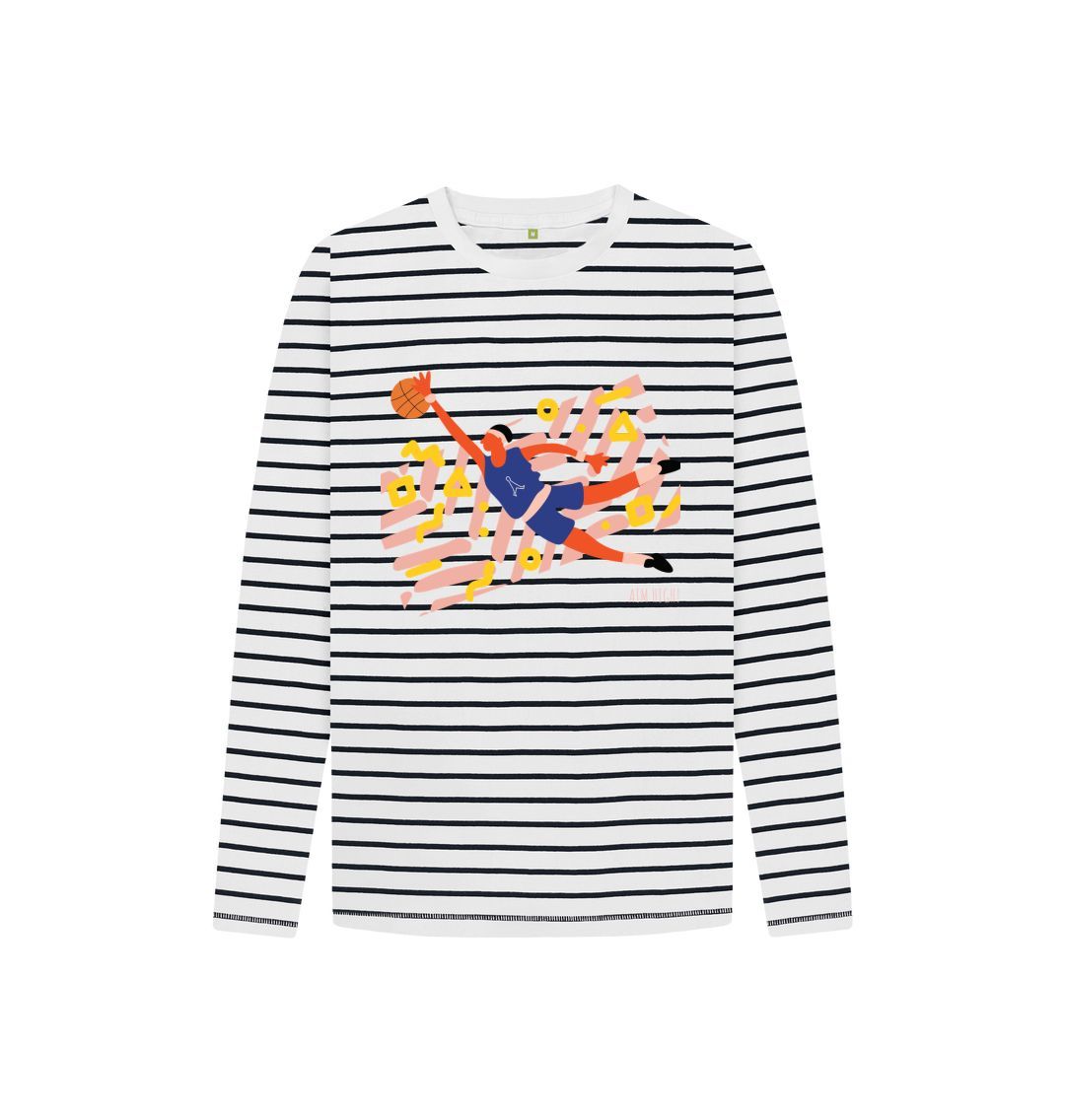 Navy Stripes Kid's T2F Long sleeve AIM HIGH!