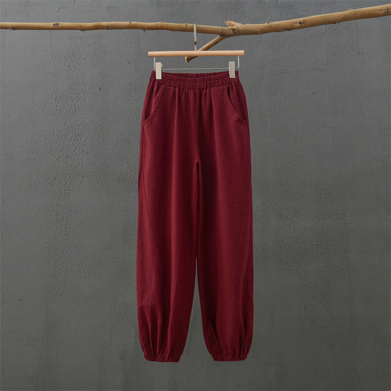 Women's Linen blend Harem Trouser