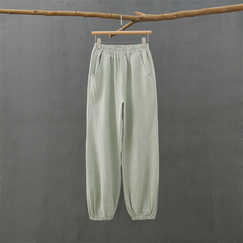 Women's Linen blend Harem Trouser