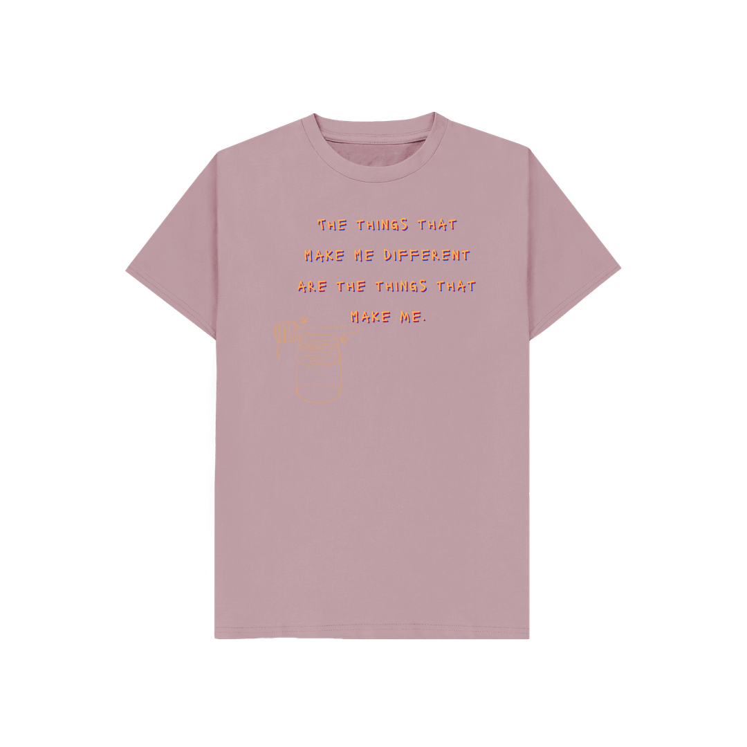 Mauve WINNIE Organic cotton kids t shirt