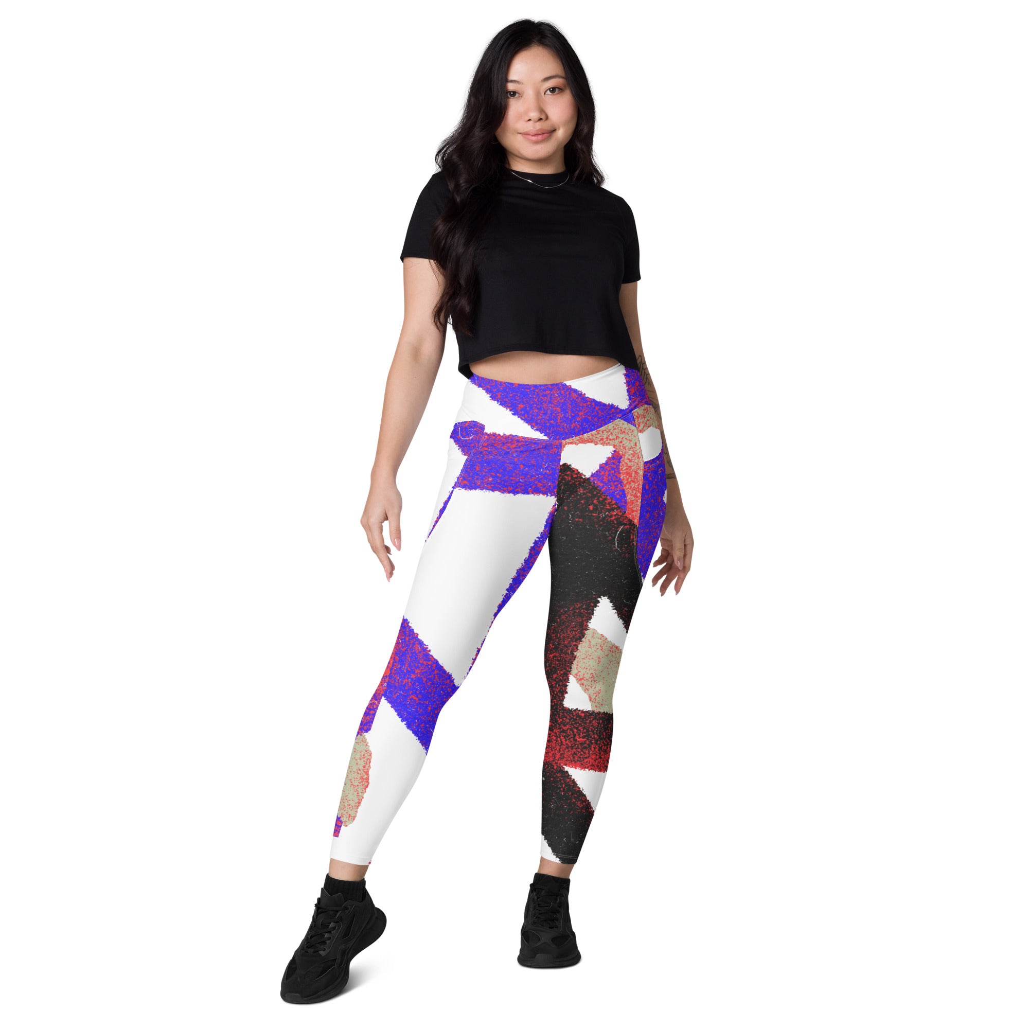 Women's Abstract Leggings with Pockets