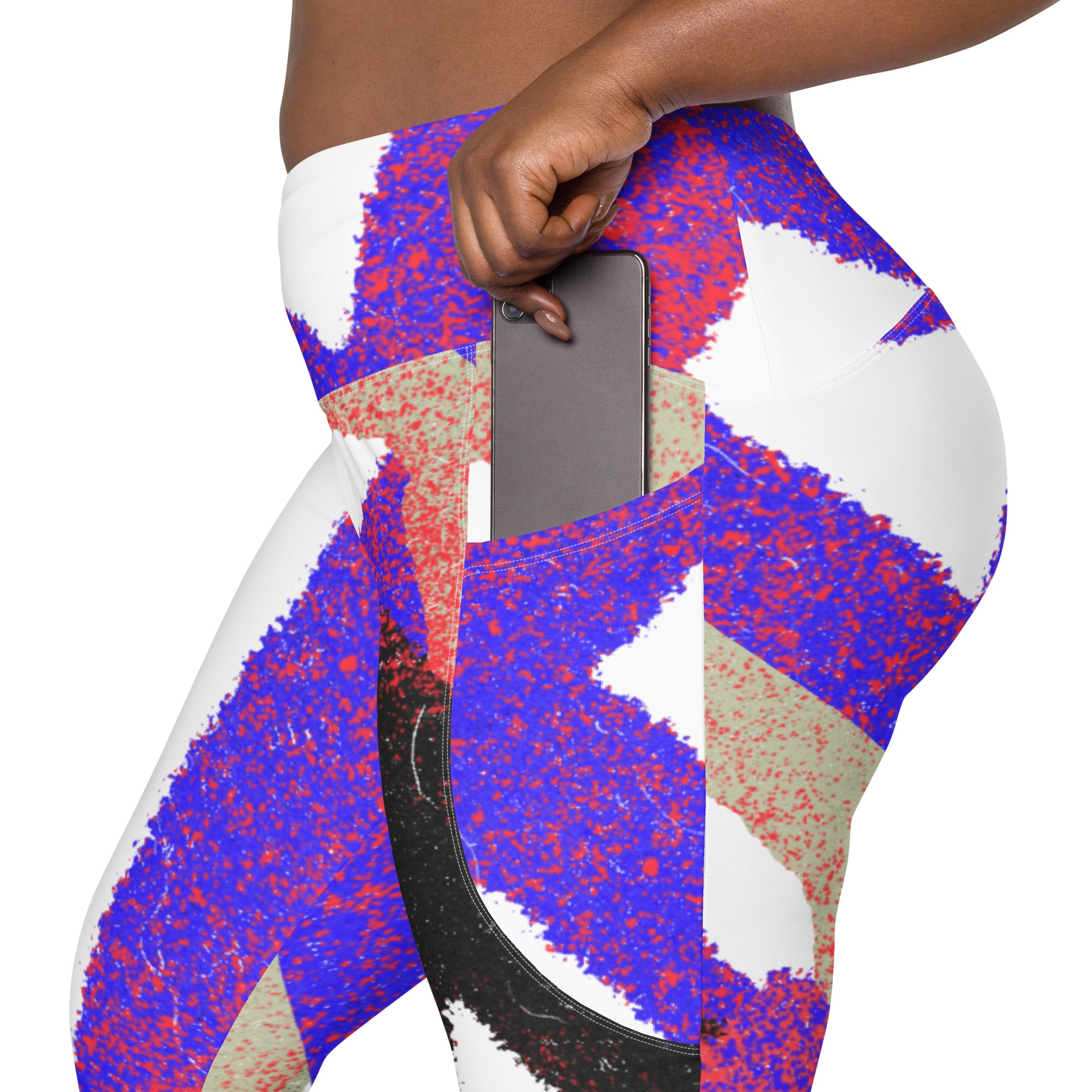 Women's Abstract Leggings with Pockets