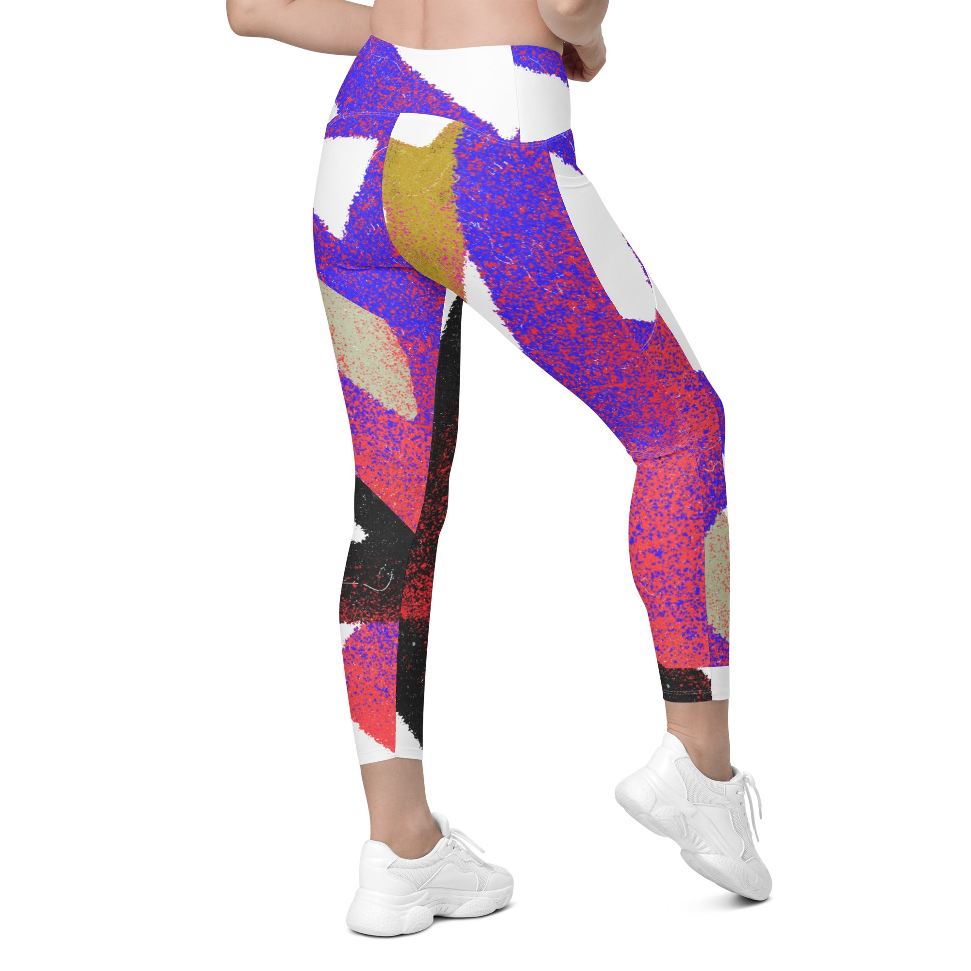 Women's Abstract Leggings with Pockets