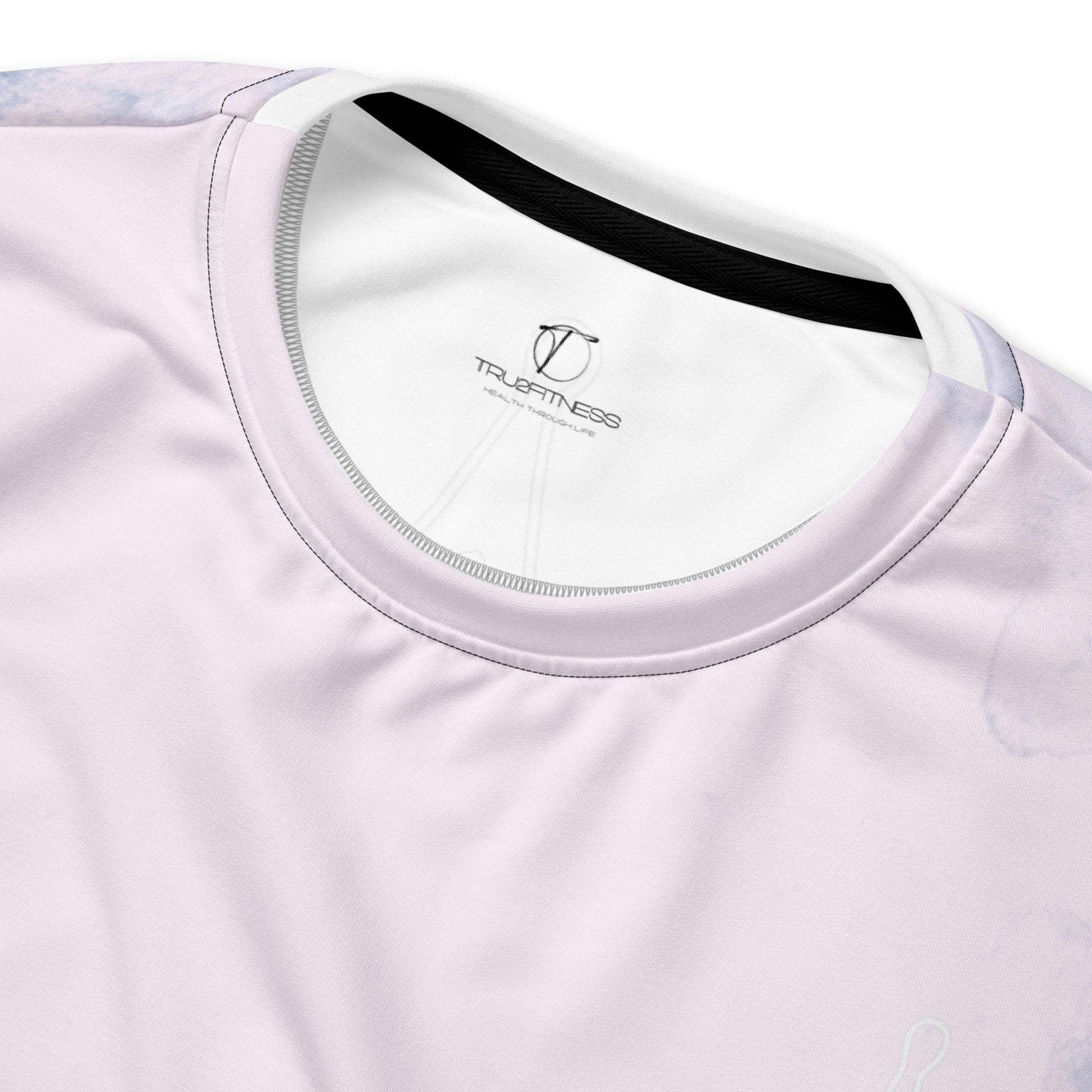 Product mockup- t2f white Unisex all-over printed sweatshirt