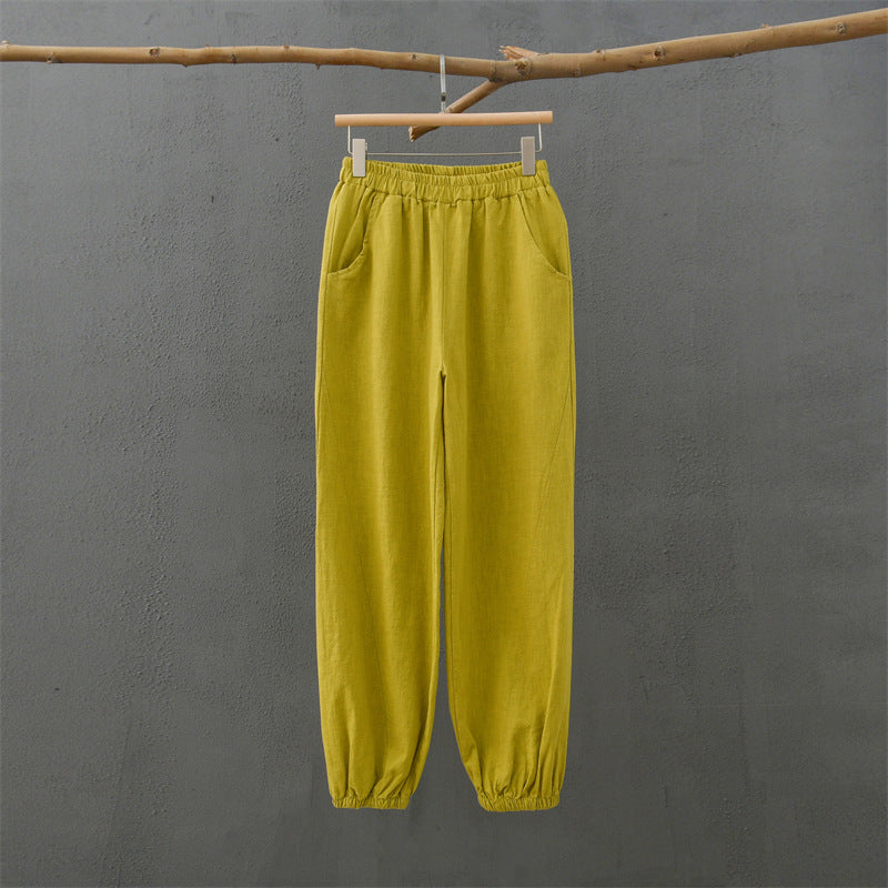 Women's Linen blend Harem Trouser