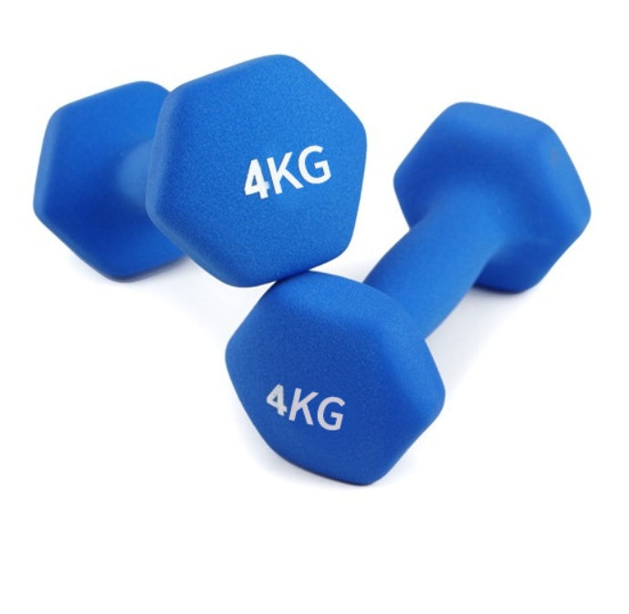 blue kettlebell dumbbell