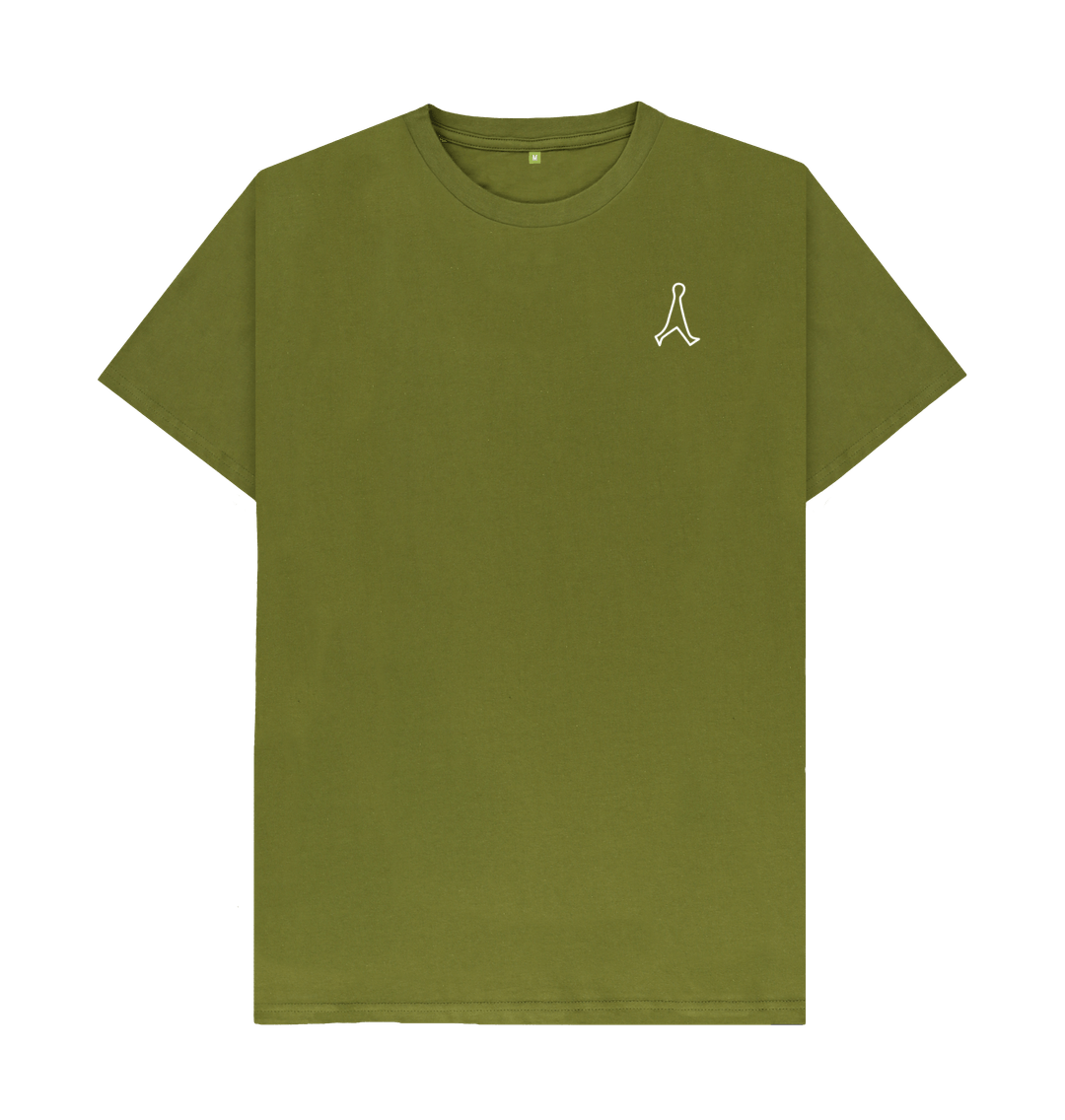 Moss Green Men's adventure t shirt