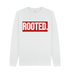 White Men's Cotton Jumper ROOTED