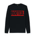 Black Men's Cotton Jumper ROOTED