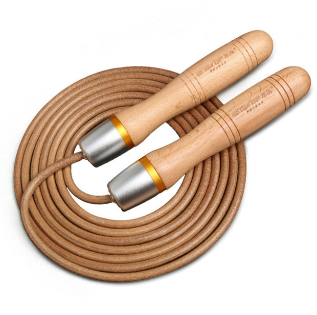 Adjustable Leather skipping rope - TRU2fitness