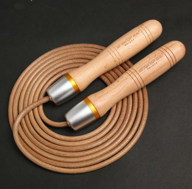 Adjustable Leather skipping rope - TRU2fitness